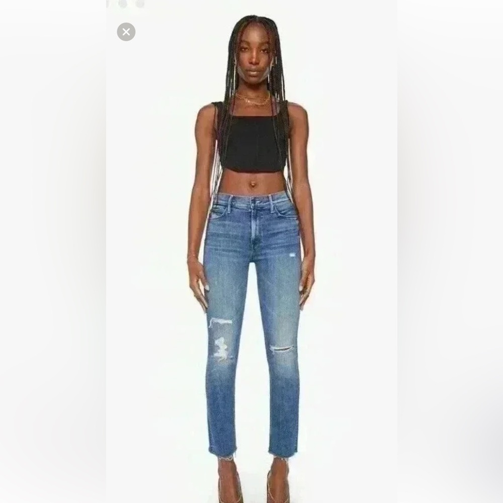 The Mid Rise Dazzler Ankle Fray - Weekend Warrior size 27